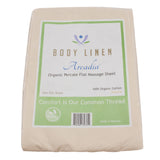 Arcadia© Organic Percale Massage Table Flat Sheets by Body Linen