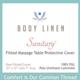 Massage Table Sanitary Protective Covers - 10 Packs White Color