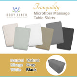 Tranquility Microfiber Massage Table Skirt