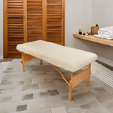 Arcadia© Organic Cotton Flannel Massage Fitted Sheet - 10 Pack