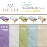 Comfort Flannel Massage Table Sheet Sets