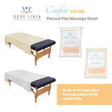 Comfort™ +PLUS Flannel Extra Large Massage Table Flat Sheet