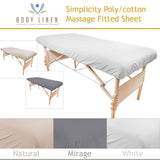 Simplicity Poly-Cotton Fitted Massage Sheets