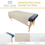 Simplicity Poly-cotton Massage Table Flat Sheets
