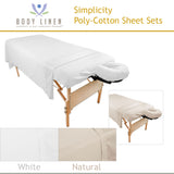 Simplicity Poly-Cotton Massage Table Sheet Sets