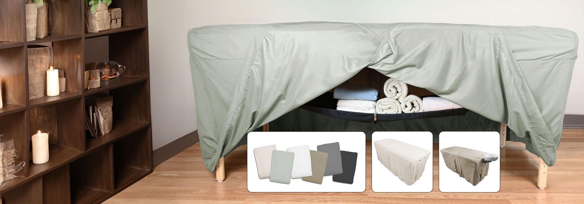 Tranquility Microfiber Massage Table Skirt