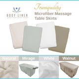 Tranquility Microfiber Massage Table Skirt